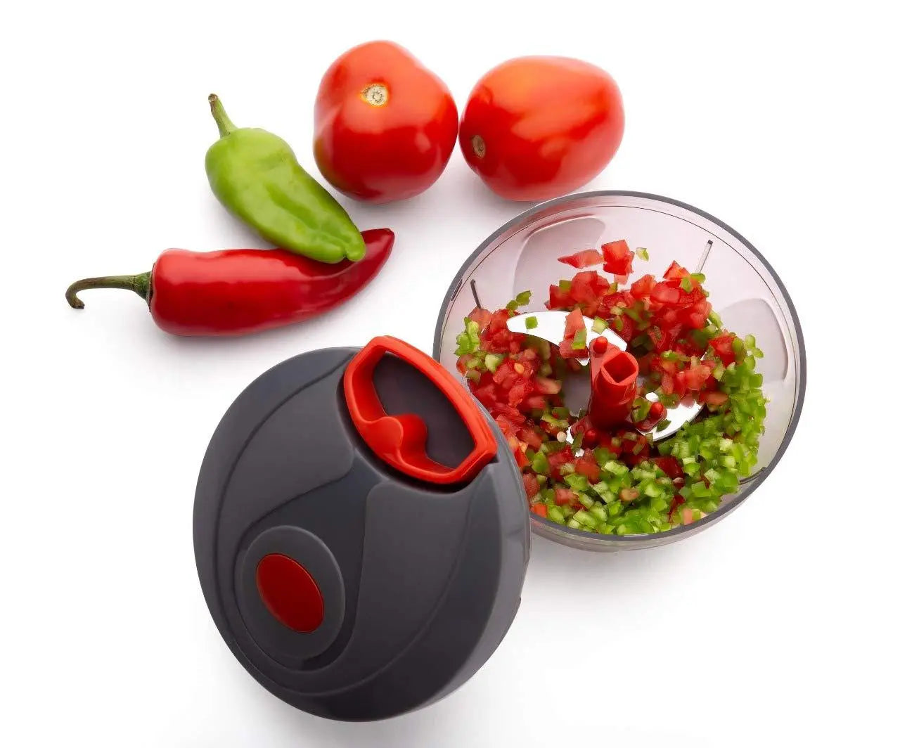 Manual Food Chopper – Compact & Powerful Hand - Held Vegetable Chopper Blender - Chestore