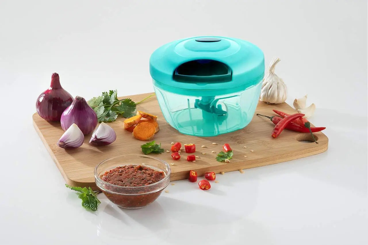 Manual Food Chopper – Compact & Powerful Hand - Held Vegetable Chopper Blender - Chestore