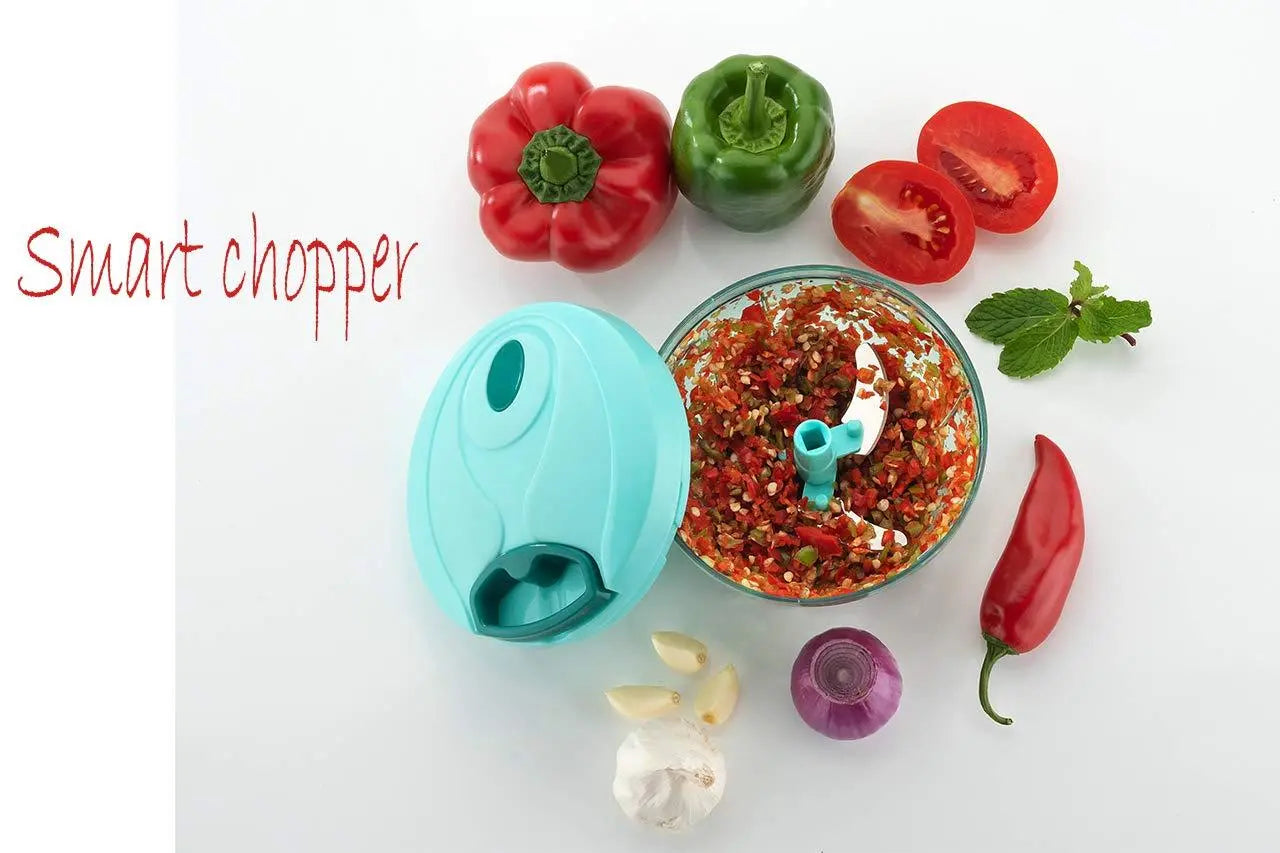 Manual Food Chopper – Compact & Powerful Hand - Held Vegetable Chopper Blender - Chestore
