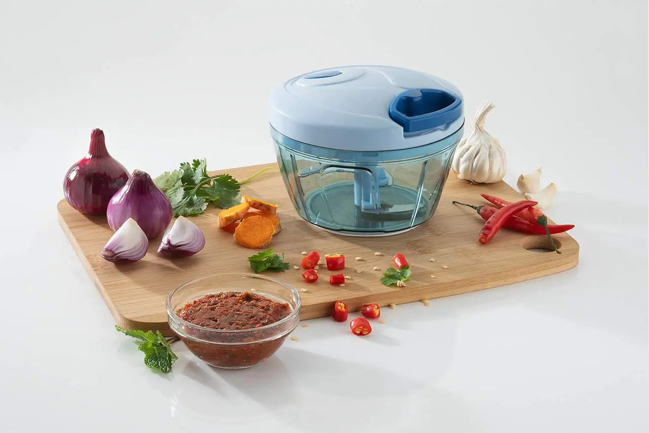Manual Food Chopper – Compact & Powerful Hand - Held Vegetable Chopper Blender - Chestore