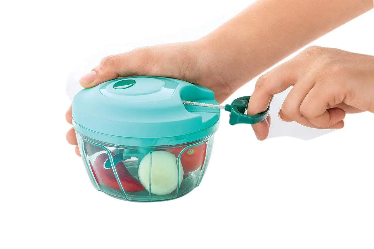 Manual Food Chopper – Compact & Powerful Hand - Held Vegetable Chopper Blender - Chestore