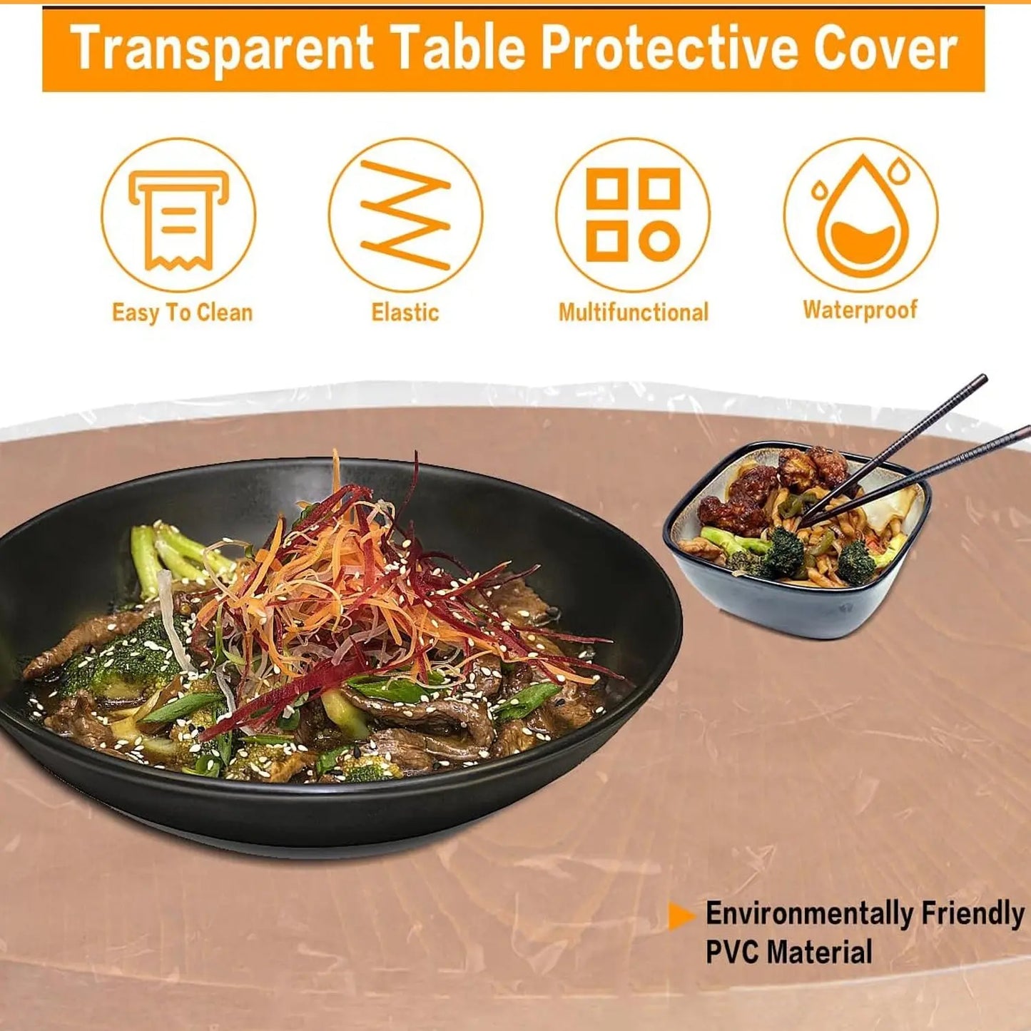 Medium Elastic Table Cover Bag – 1.4m | Waterproof & Reusable (10 Pcs Set) 🏡✨ - Chestore
