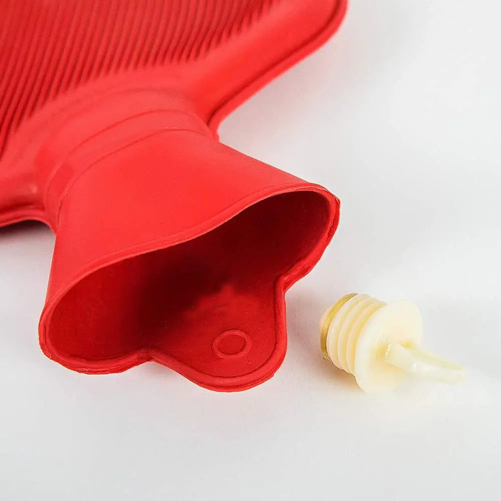 Medium Rubber Hot Water Bag – Pain Relief Heating Pad for Cramps, Backache & Muscle Pain (Durable & Leakproof) - Chestore