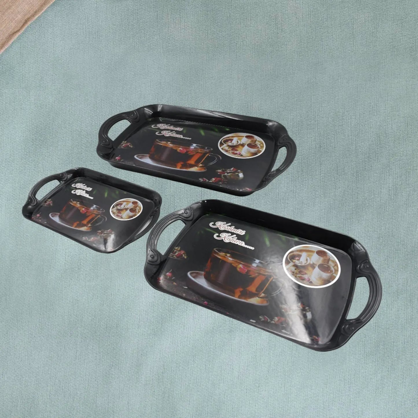 Mealmine Serving Tray Set of 3 – Multipurpose & Stylish - Chestore