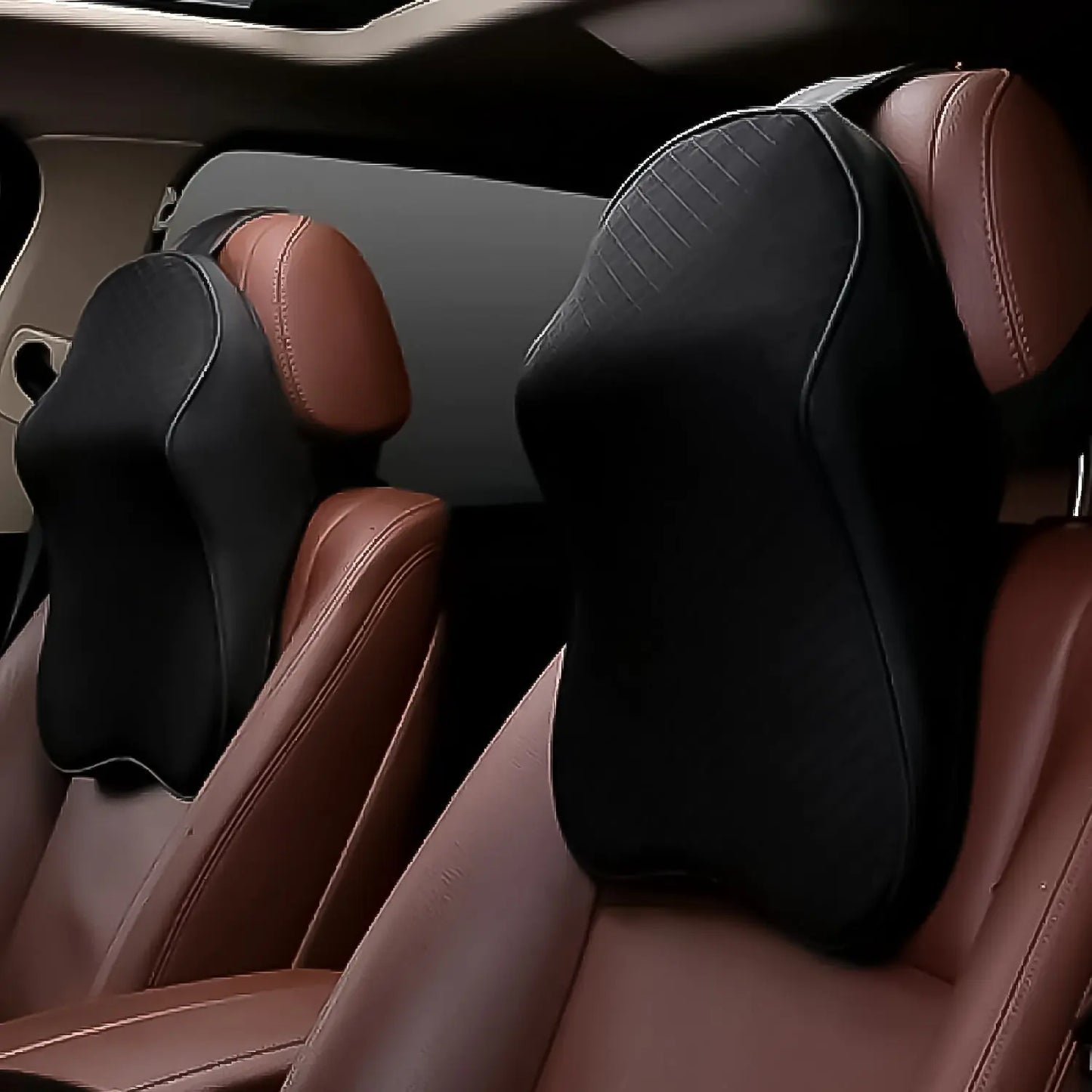8595 Car Neck Pillow Car Neck Headrest Pillow Memory Foam Car Accessories Cushion Car Seat Head Support Neck Protector Car Seat Neck Pillowfor Driving (1 Pc) - Chestore