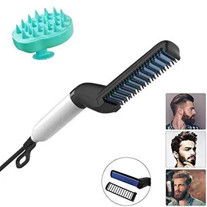 Mens Beard And Hair Curling Straightener (Modelling Comb) - Chestore