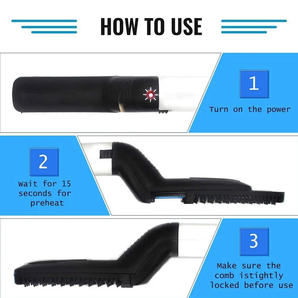 Mens Beard And Hair Curling Straightener (Modelling Comb) - Chestore