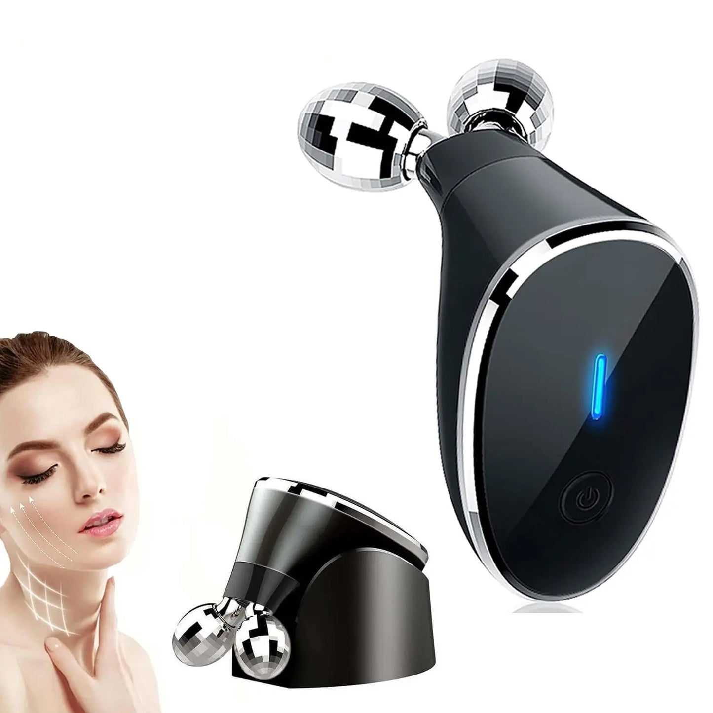 Microcurrent - Facial - Device Micro Current Face Massager Roller (1 Pc) - Chestore
