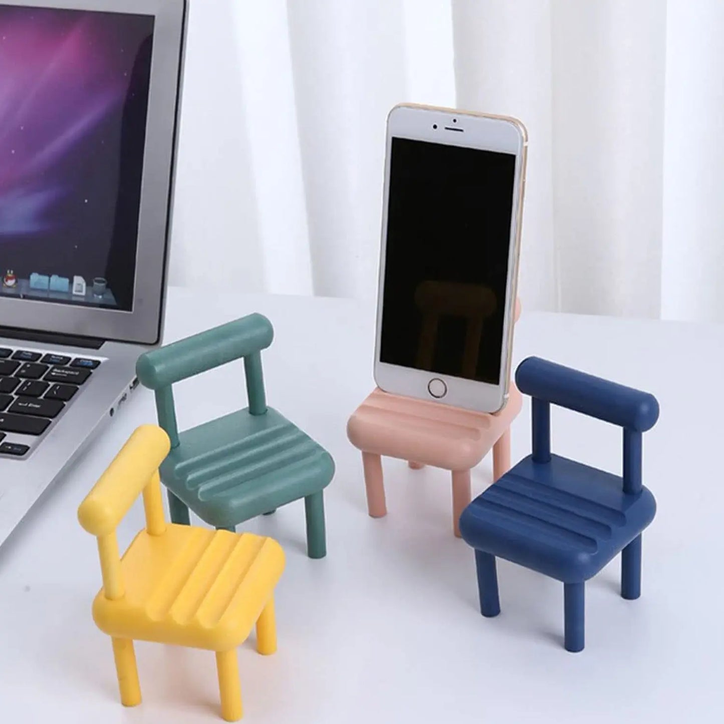 Mini Chair Mobile Phone Holder – Fun & Portable Smartphone Dock for All Phones 📱🪑✨ - Chestore