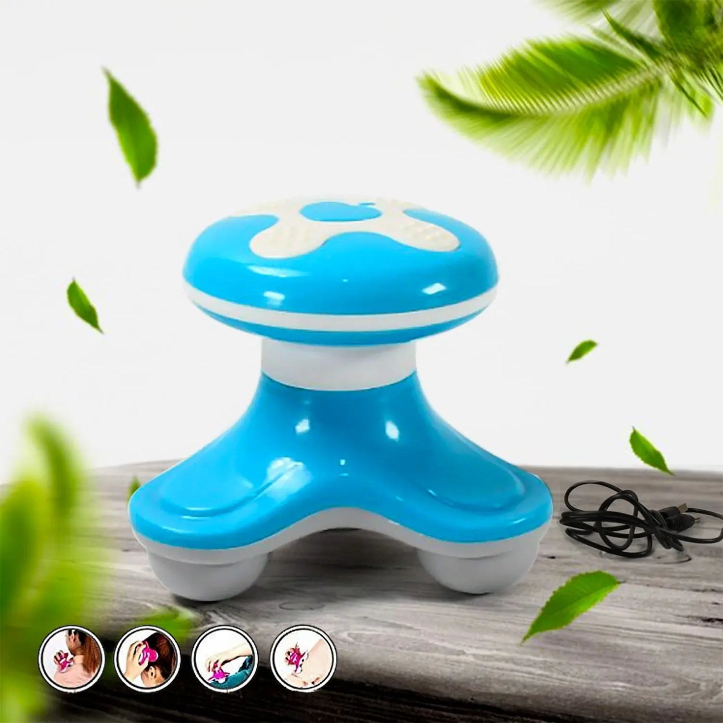 Mini Triangle USB Electric Massager – Portable Fatigue Relief | Multifunctional Handheld Body Massager – 1 Pc - Chestore