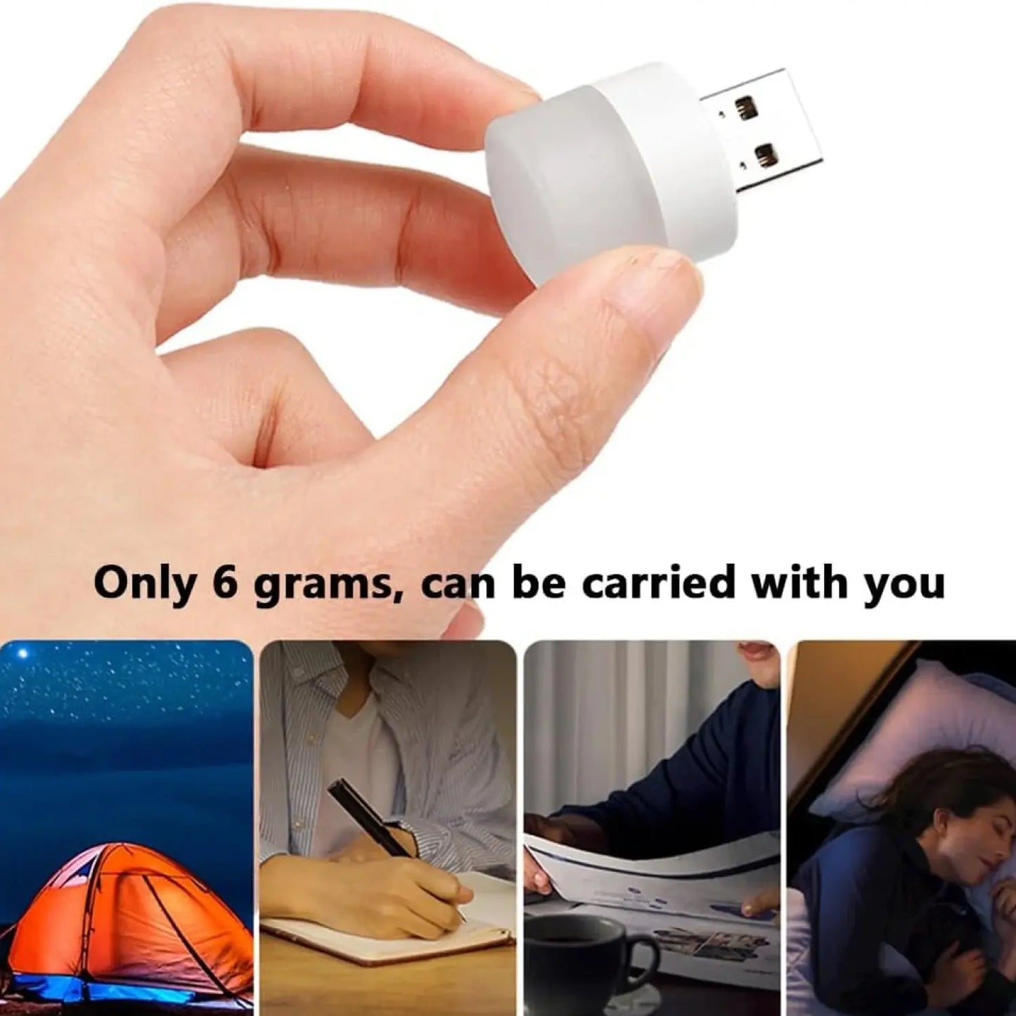 Mini USB LED Night Light Lamp – Portable 5 Pcs Set for PC & Laptop – Mix Colors - Chestore