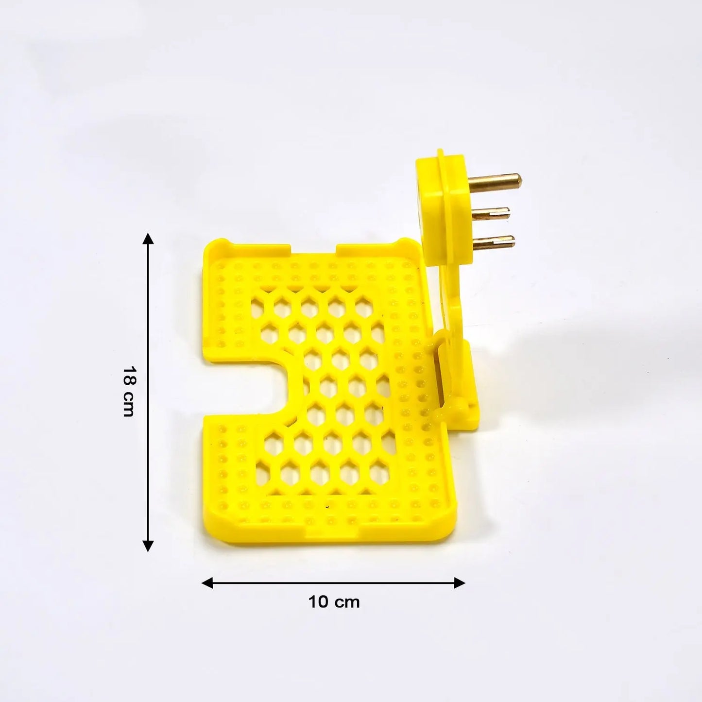 Multi - Purpose Wall Charging Stand – Mobile Holder for Socket Mount (Yellow) 🔌📱🟡 - Chestore