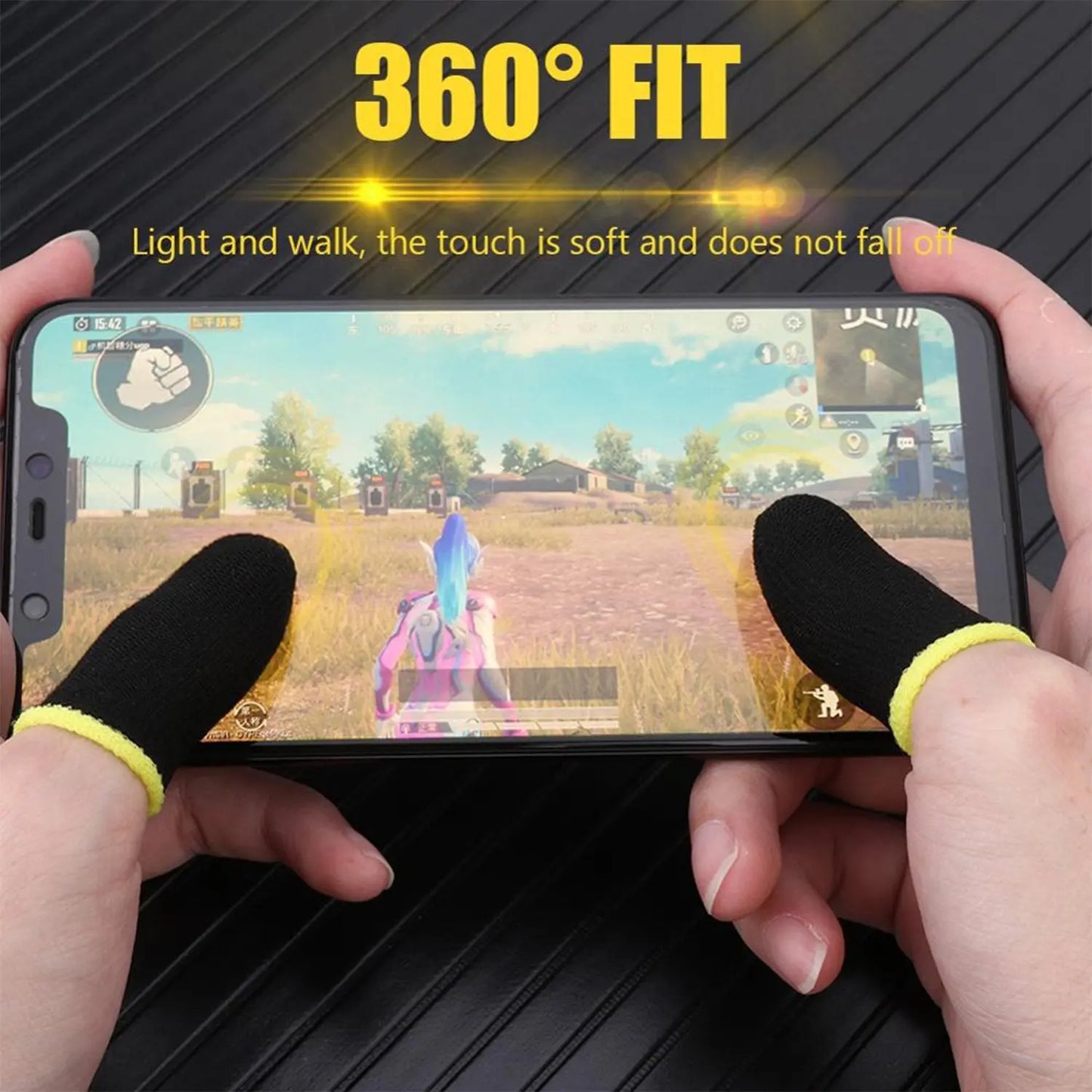Thumb Finger Sleeves for Mobile Gaming – 1 Pair for PUBG, COD, Free Fire 🎮🧤📱 - Chestore