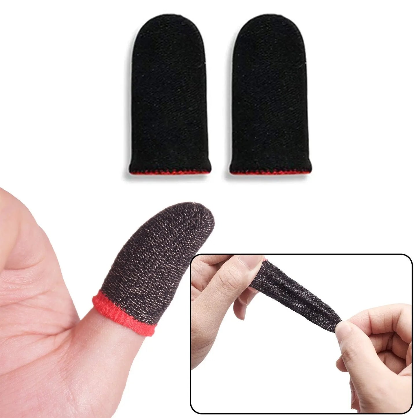 Thumb Finger Sleeves for Mobile Gaming – 1 Pair for PUBG, COD, Free Fire 🎮🧤📱 - Chestore