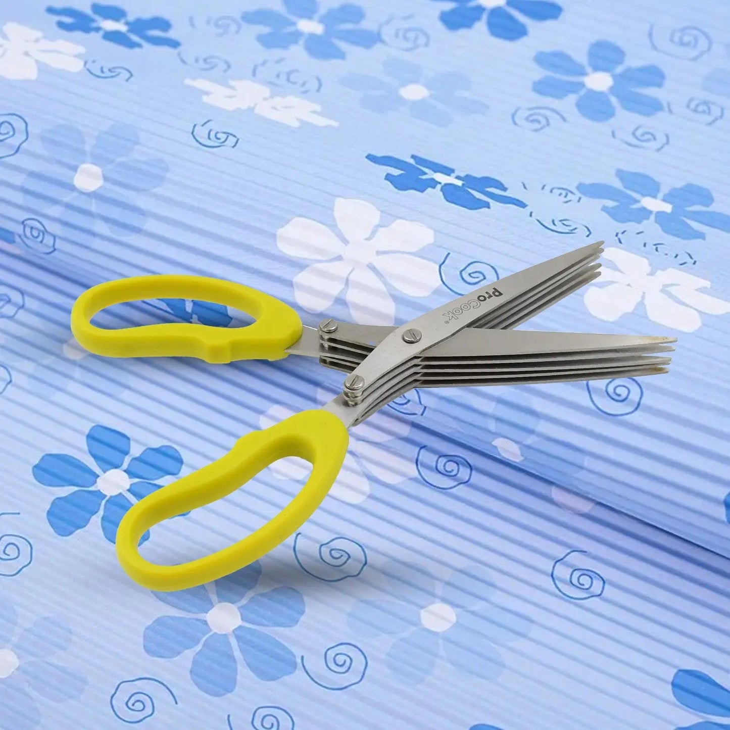Multifunction Stainless Steel Herb Scissors | 5 - Blade Kitchen Shears - Chestore