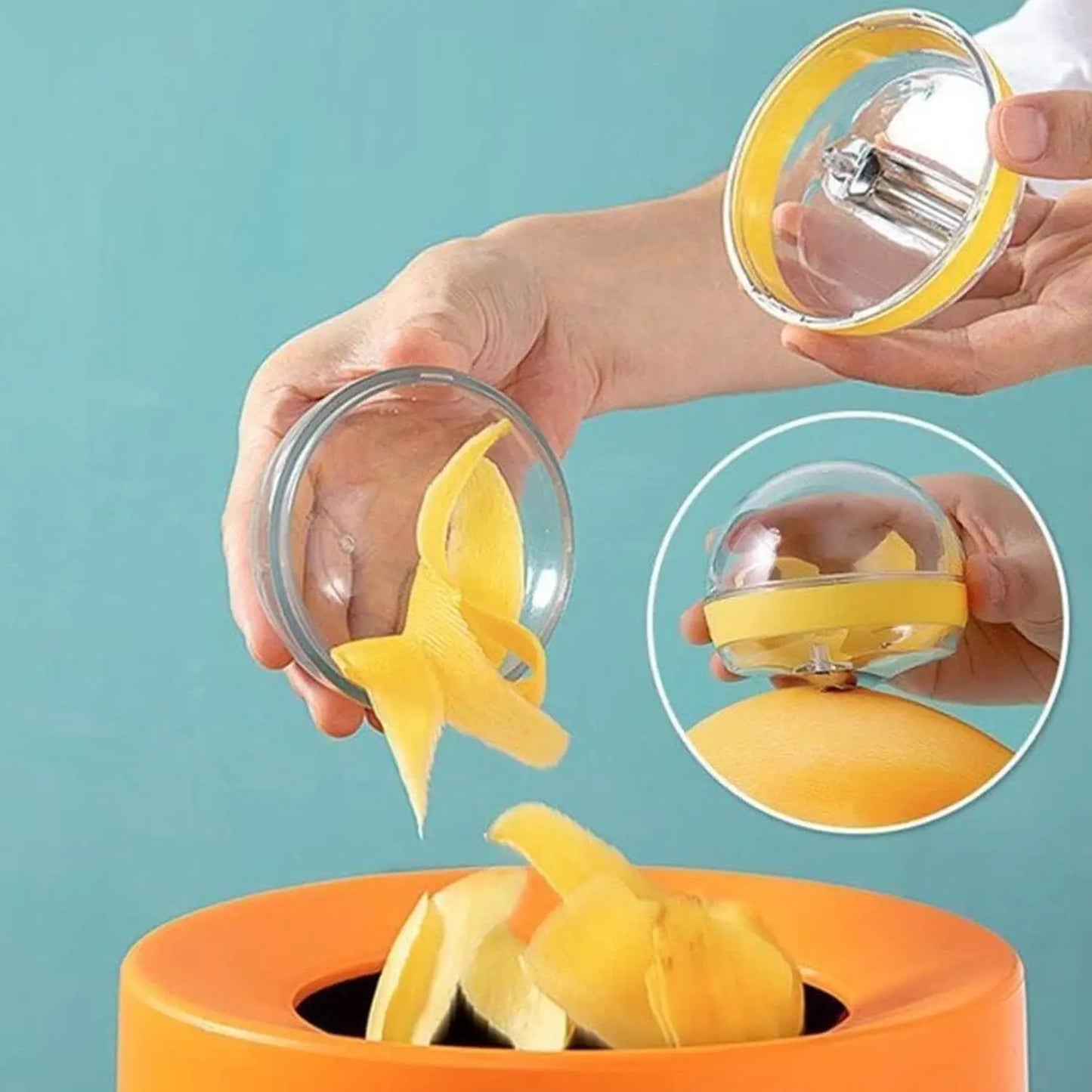 Multifunctional Round Shape Peeler with Container | Removable & Washable Fruit/Vegetable Peeler - Chestore