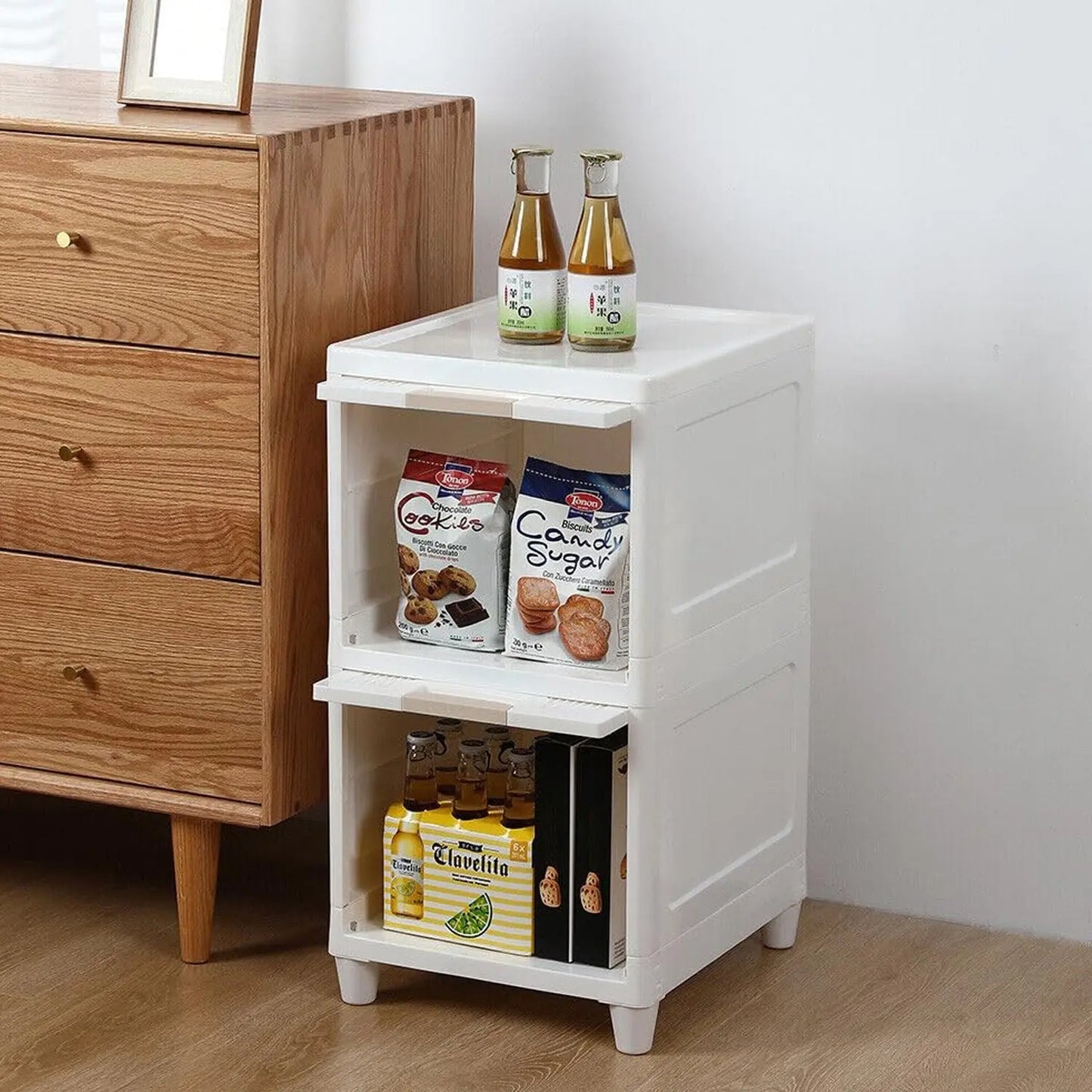 Multipurpose Storage Cabinet – Foldable Plastic Drawer Unit for Kitchen, Bathroom & Bedroom - Chestore