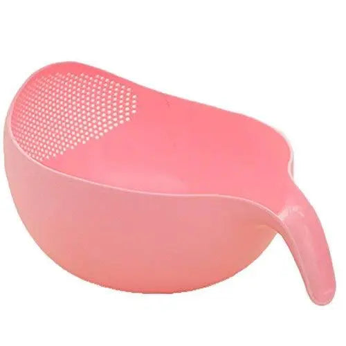 Rice Bowl Thick Drain Basket with Handle – Durable, Multi - Purpose Strainer - Chestore