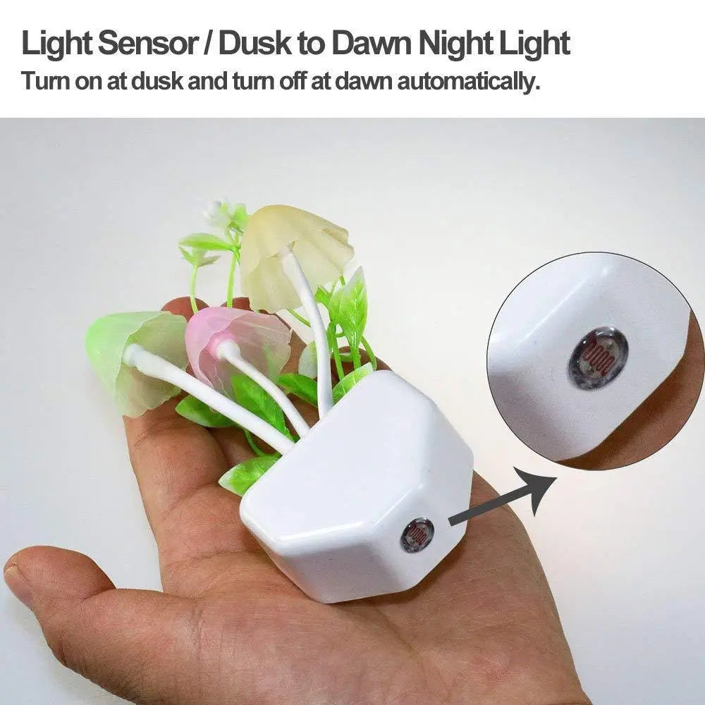 Colorful Mushroom Night Light Lamp – Soft & Soothing LED Glow for Any Room 🍄🌈 - Chestore