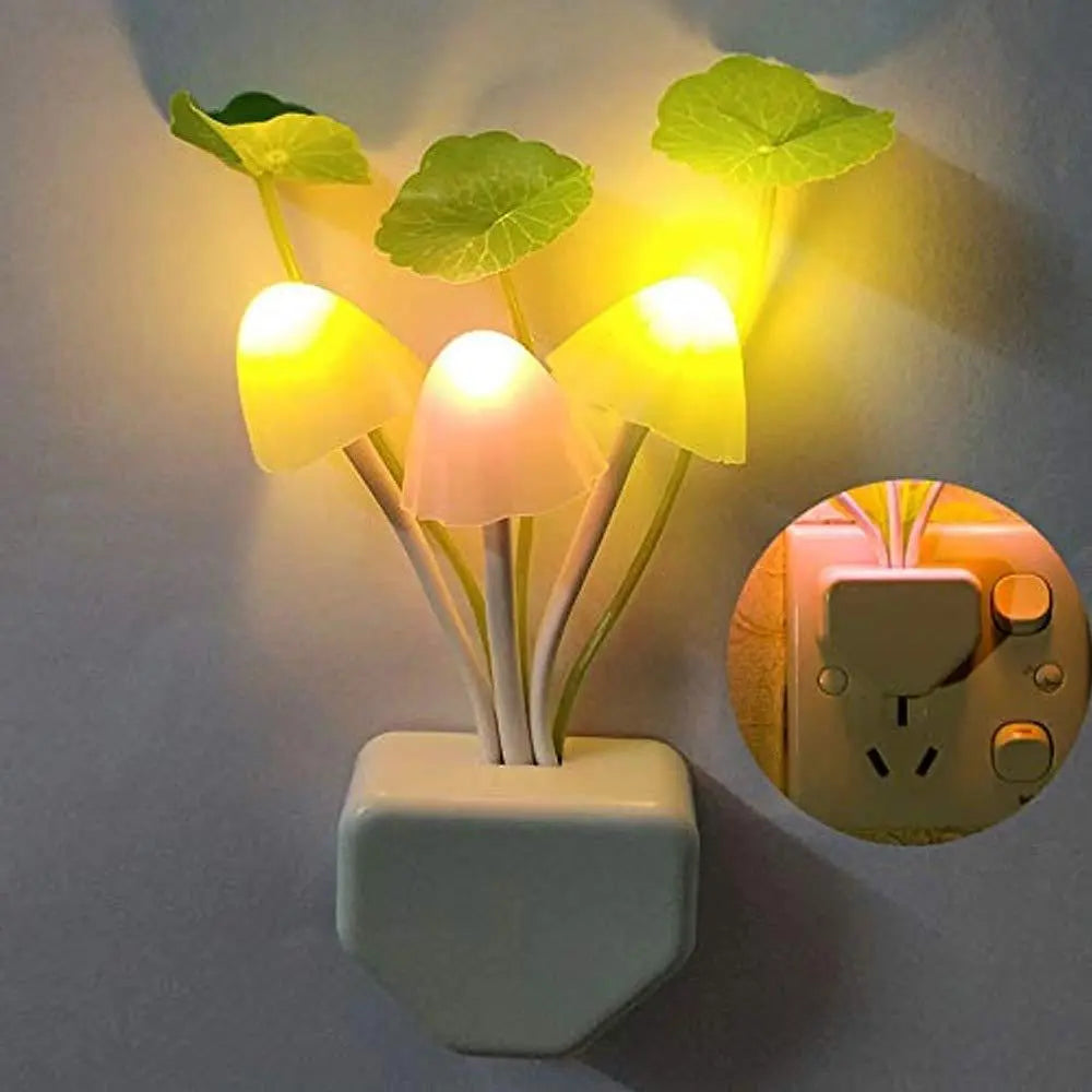 Colorful Mushroom Night Light Lamp – Soft & Soothing LED Glow for Any Room 🍄🌈 - Chestore