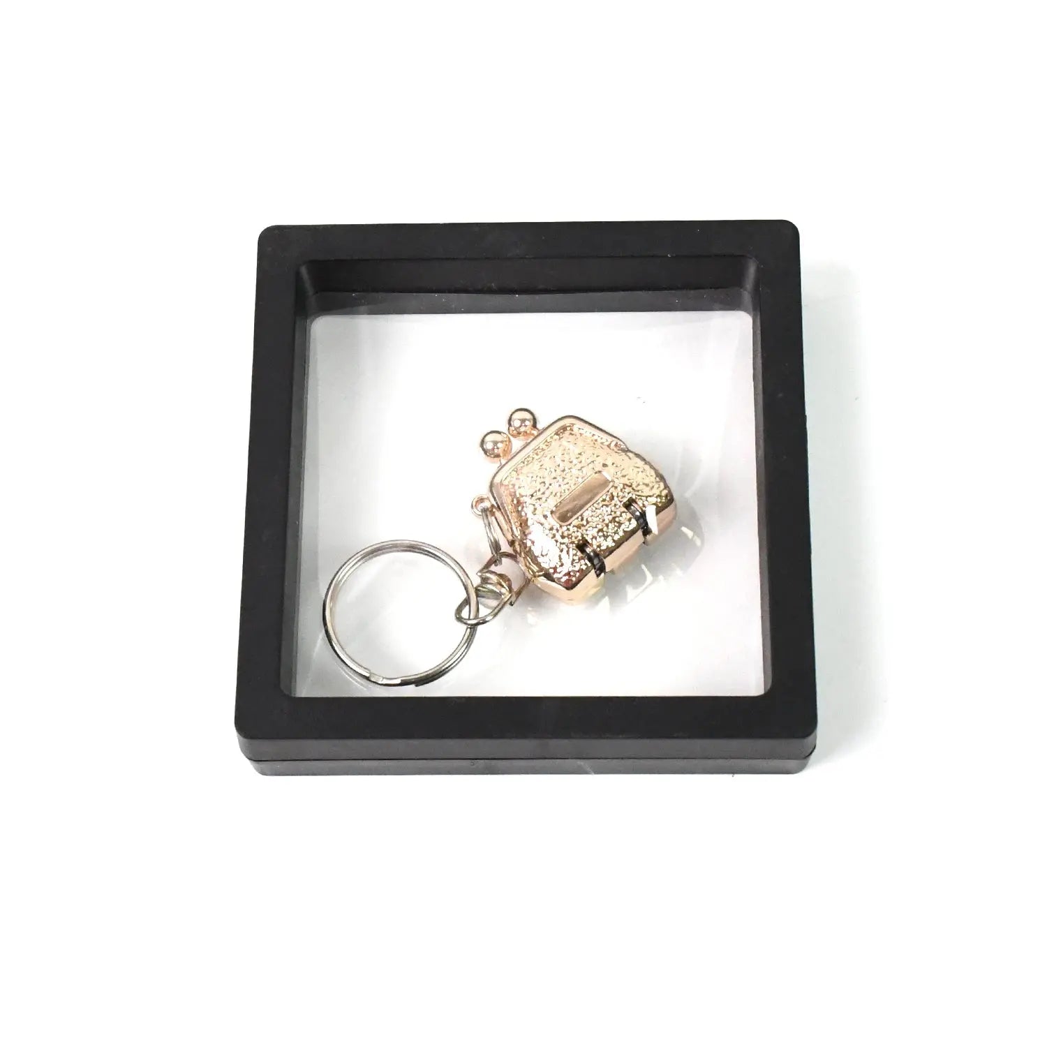 Nail Clipper Keychain With 3d Floating Frame Display Case (1 Set) - Chestore