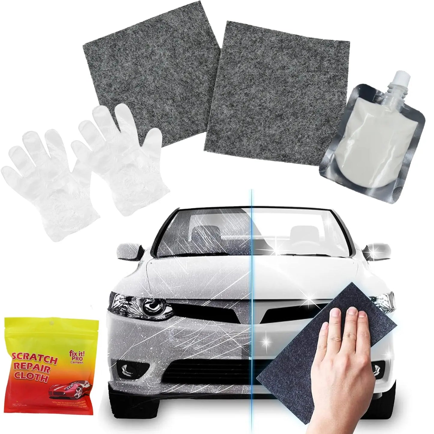 Nano Magic Car Scratch Remover Cloth – Easy Car Paint Repair & Polishing - Chestore