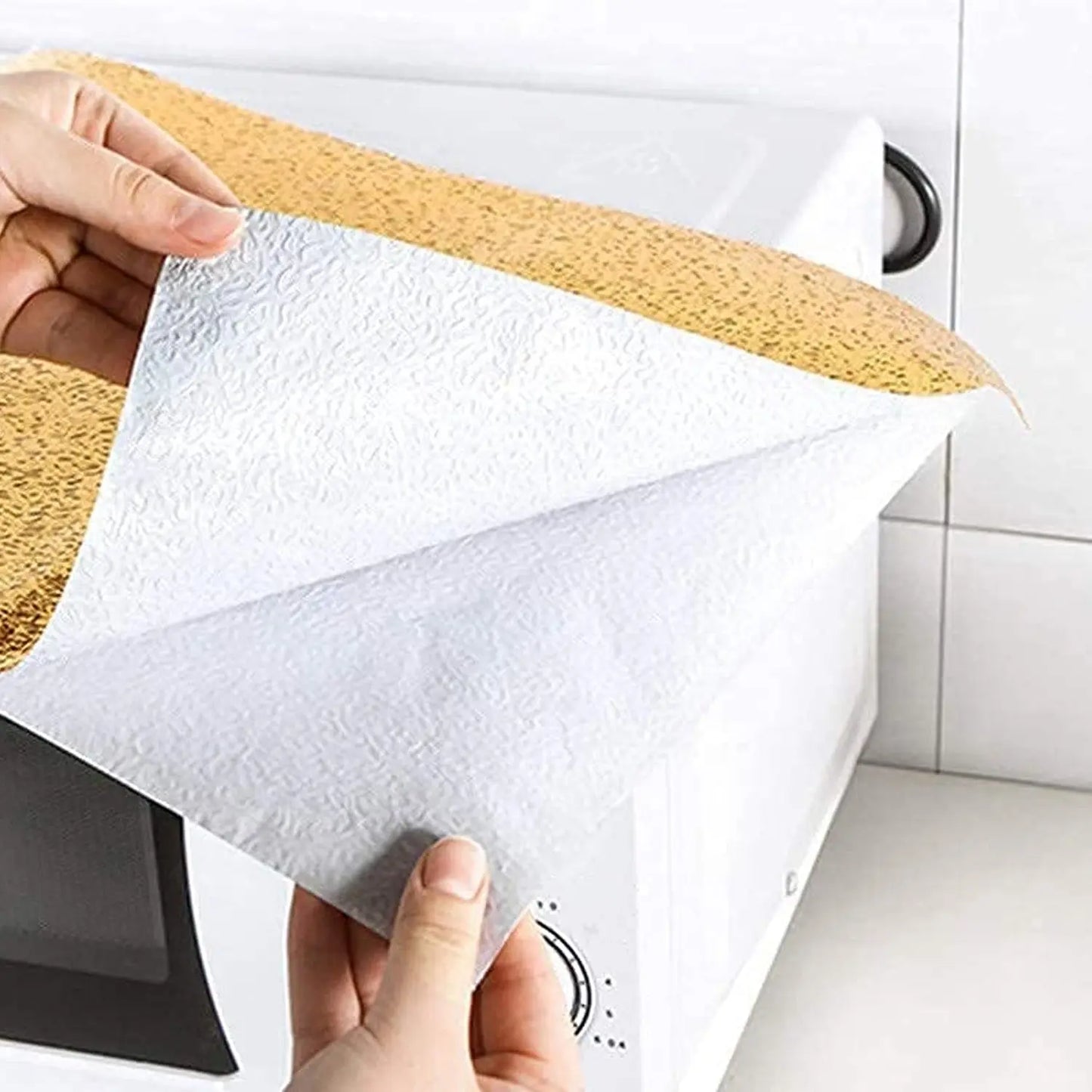 Oil - Proof Waterproof Sticker | Self - Adhesive Aluminum Foil Wallpaper (60 cm x 2 m) - Chestore