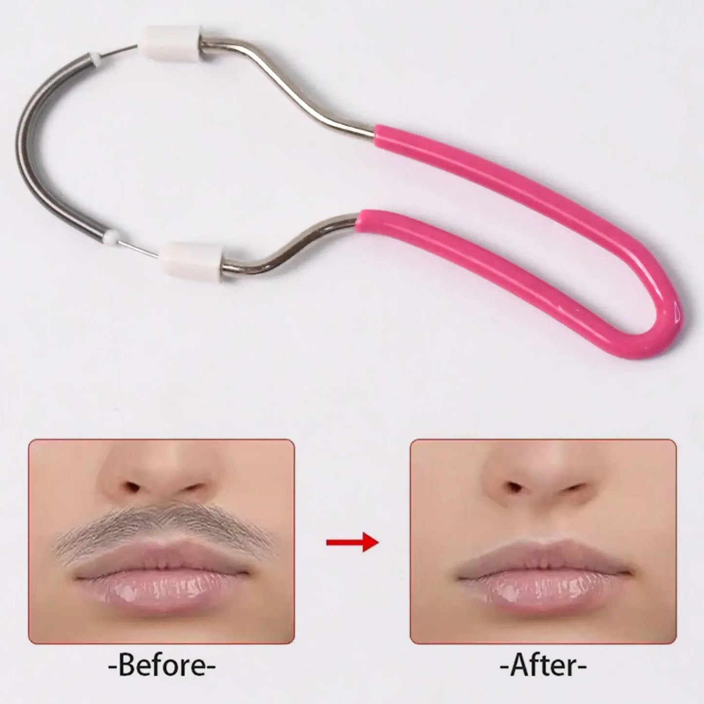 Facial Hair Remover Spring – Portable, Painless Facial Hair Epilator for Women - Chestore