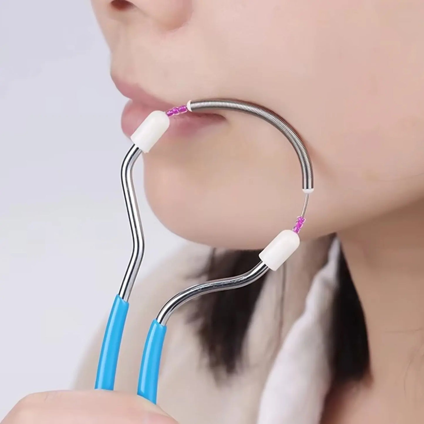 Facial Hair Remover Spring – Portable, Painless Facial Hair Epilator for Women - Chestore