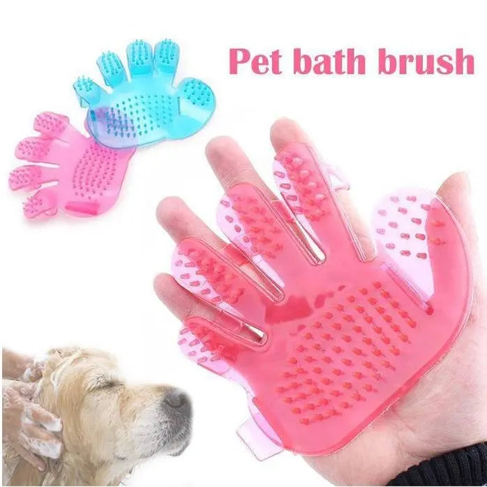 Rubber Pet Cleaning Massaging Grooming Glove Brush – Ultimate Pet Care - Chestore