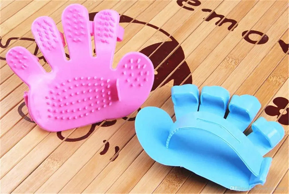 Rubber Pet Cleaning Massaging Grooming Glove Brush – Ultimate Pet Care - Chestore