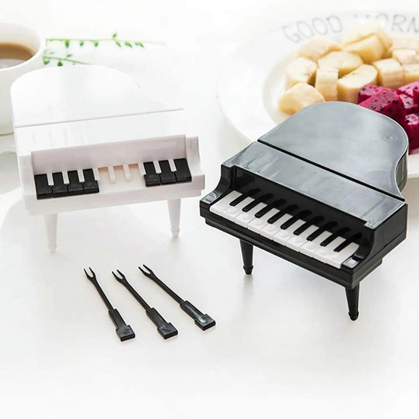 10 - Piece Creative Piano Fruit Fork Set for Snacks & Desserts - Chestore