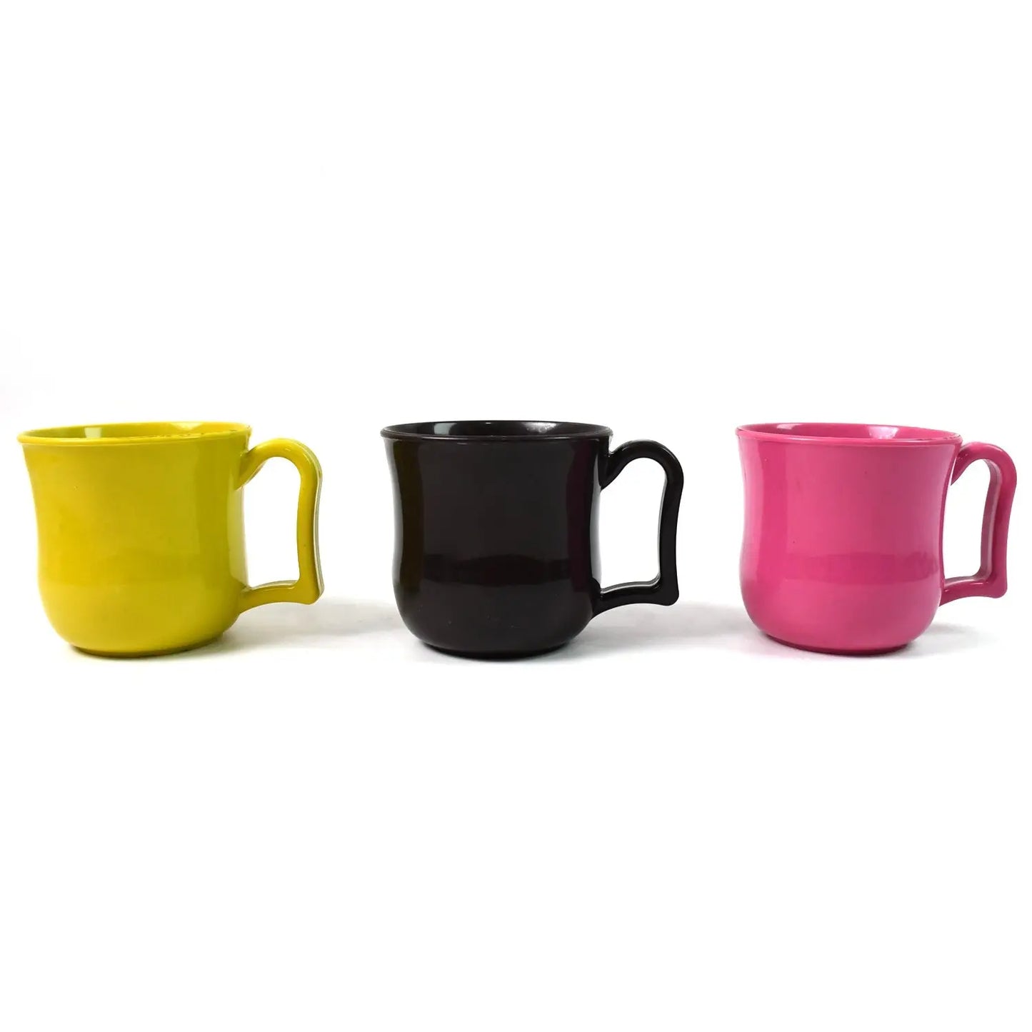 ☕ Premium Plastic Coffee/Tea Mug with Handle – 1 Pc (Loose, Mix Color) - Chestore