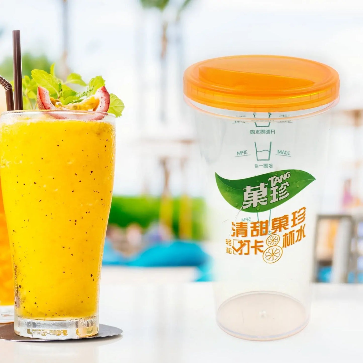 Plastic Coffee & Water Cup – Portable Travel Tumbler for Home & Office - Chestore