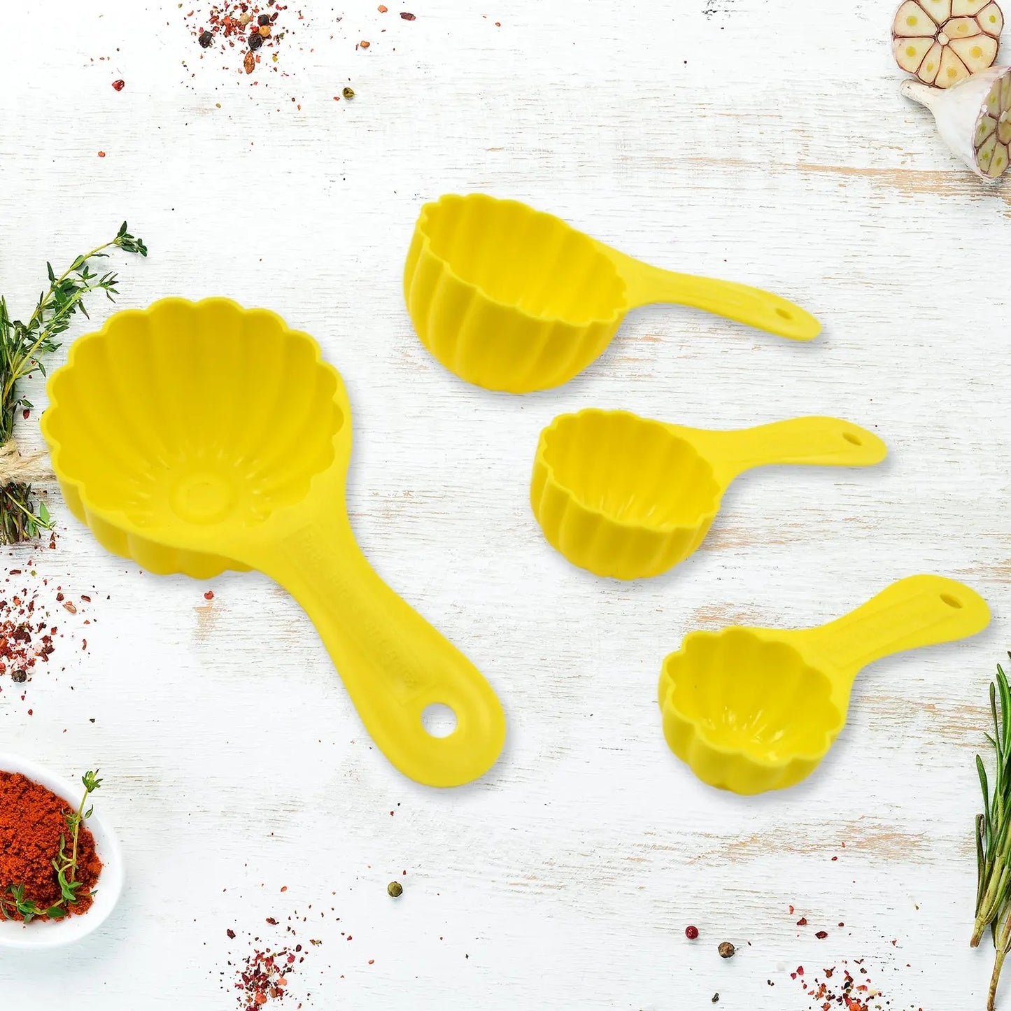 Plastic Ladoo Mould Spoon Set – 4 Pcs for Easy Ladoo Making - Chestore