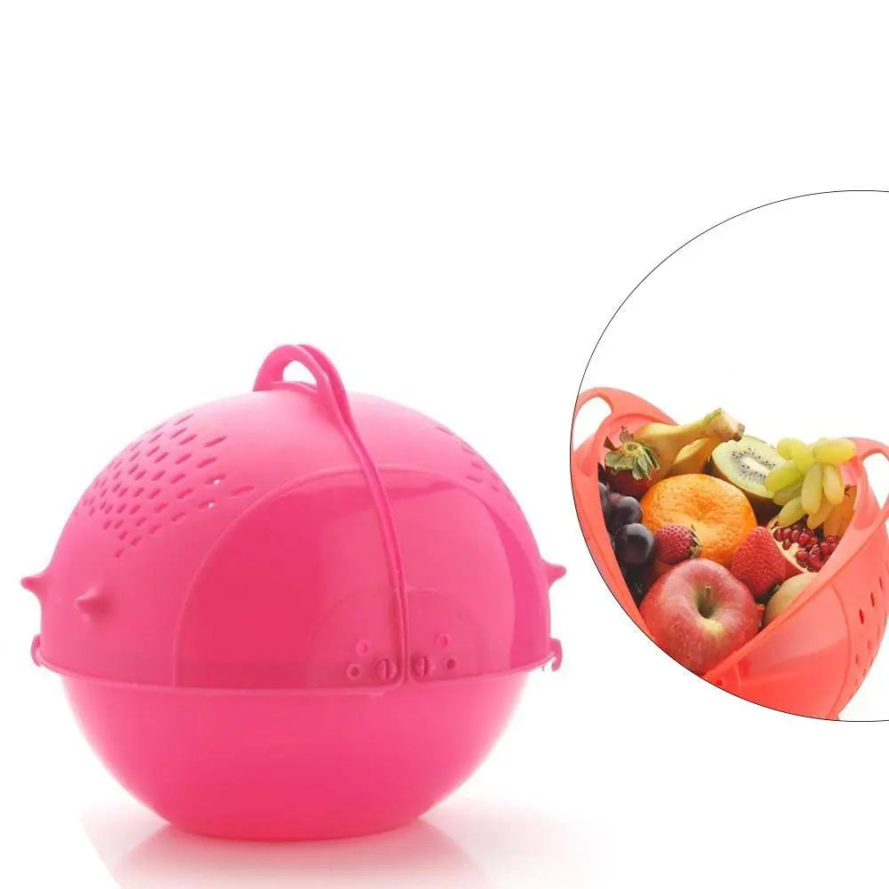 Plastic Revolving Multi - Functional Wash Basket – Rice, Vegetables & Fruits - Chestore
