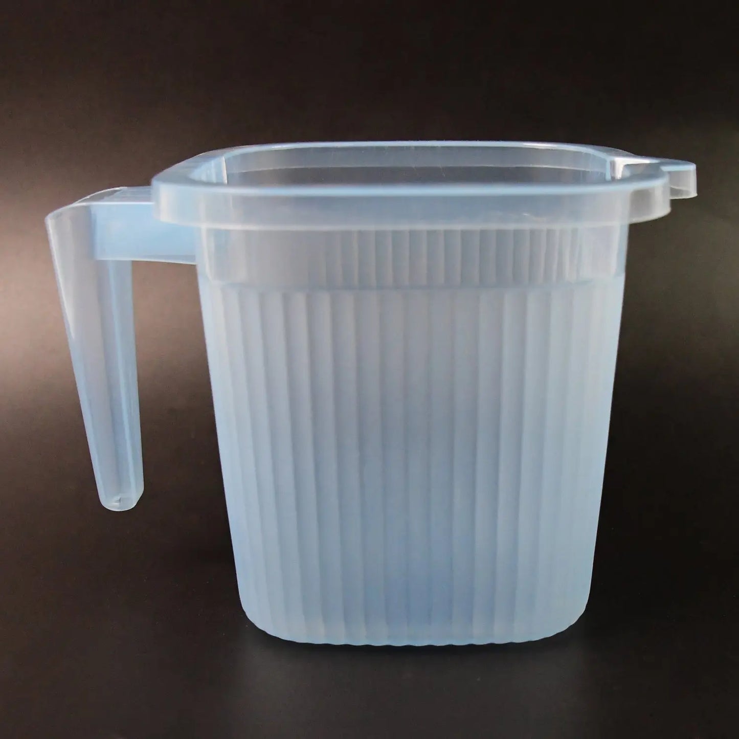 Plastic Square Transparent Bath Mug – 1000ml - Durable & Stylish - Chestore