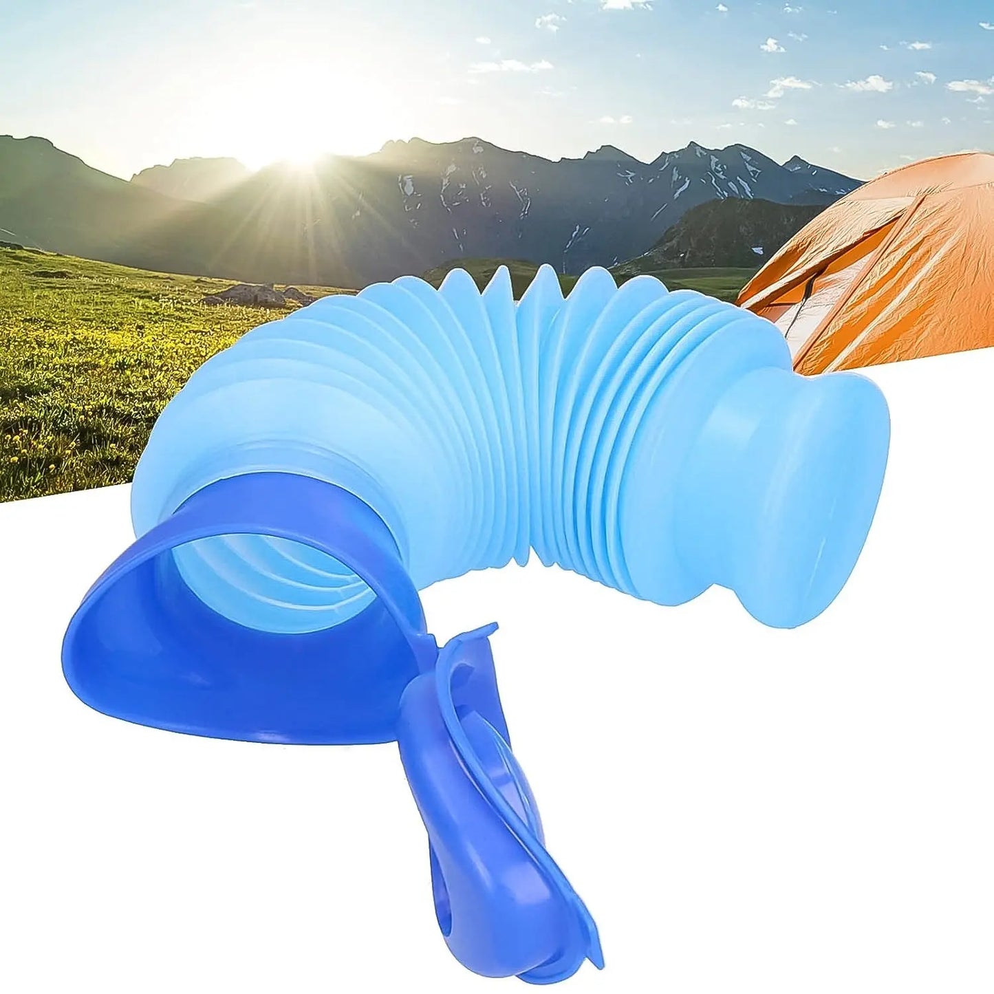 Foldable Portable Urinal Bottle | 750ml Leak - Proof Emergency Pee Bottle for Travel, Camping, Outdoor Use - Chestore