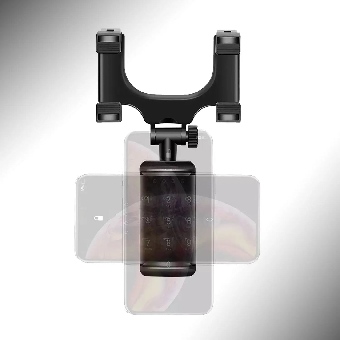 Universal Rear View Mobile Holder – Vehicle Mirror Phone Mount Stand 🚗📱 - Chestore
