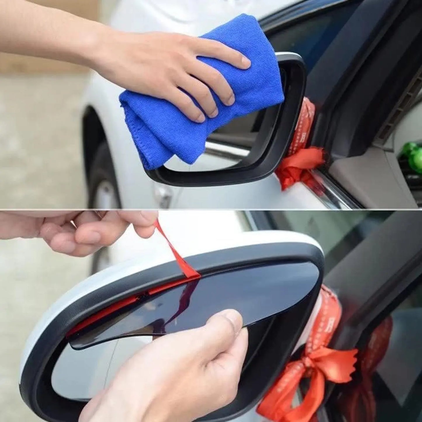Car Rearview Mirror Rain Protector Blades – 1 Pair - Chestore