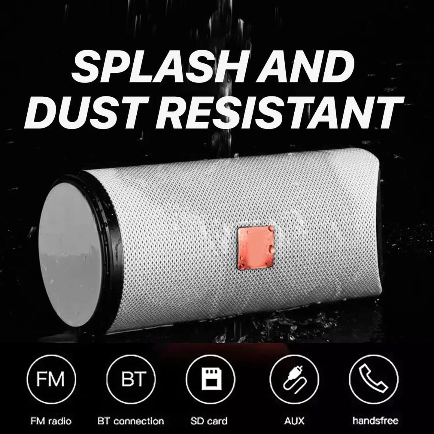 Portable Rechargeable Waterproof Bluetooth Speaker – High Sound & Splashproof Design - Chestore