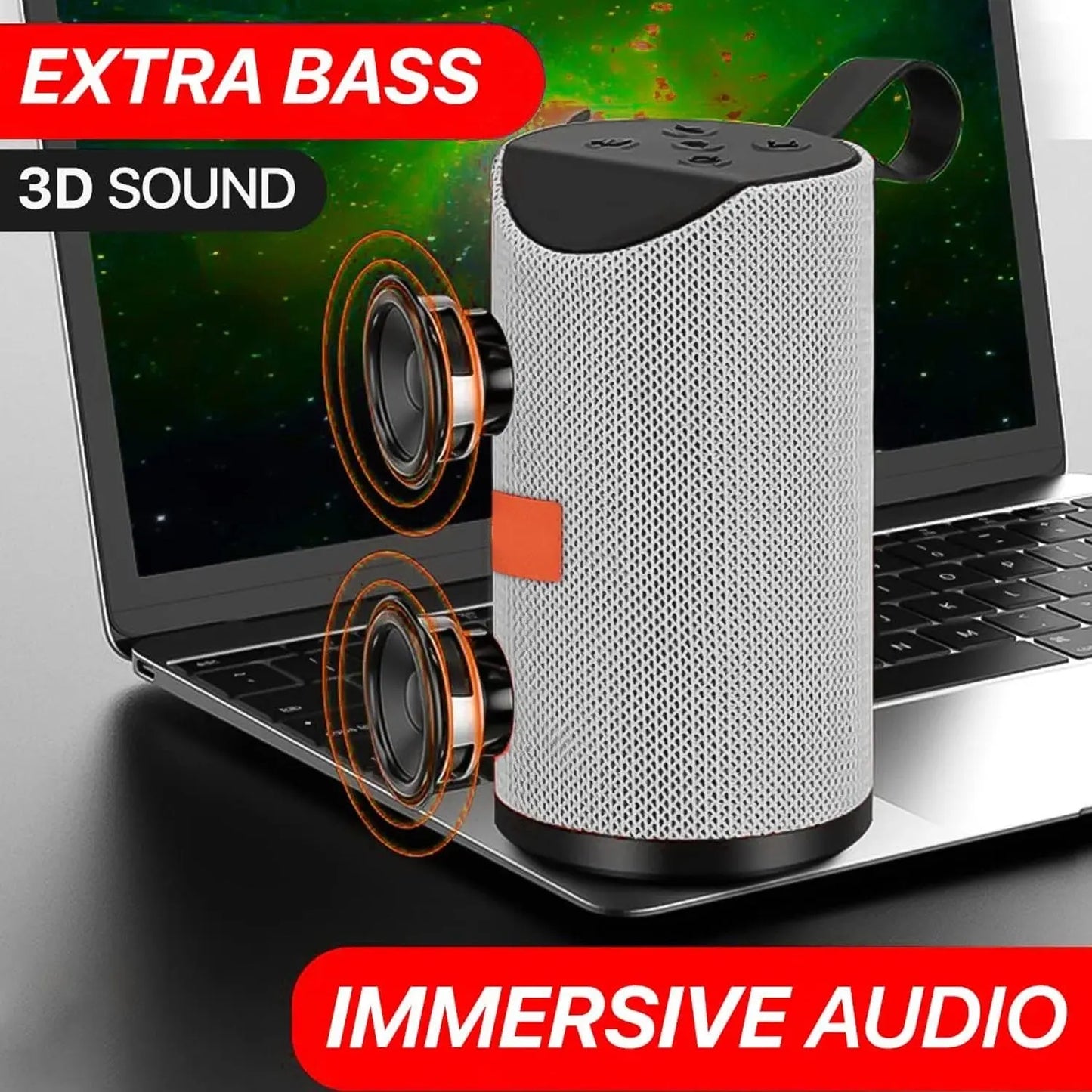 Portable Rechargeable Waterproof Bluetooth Speaker – High Sound & Splashproof Design - Chestore