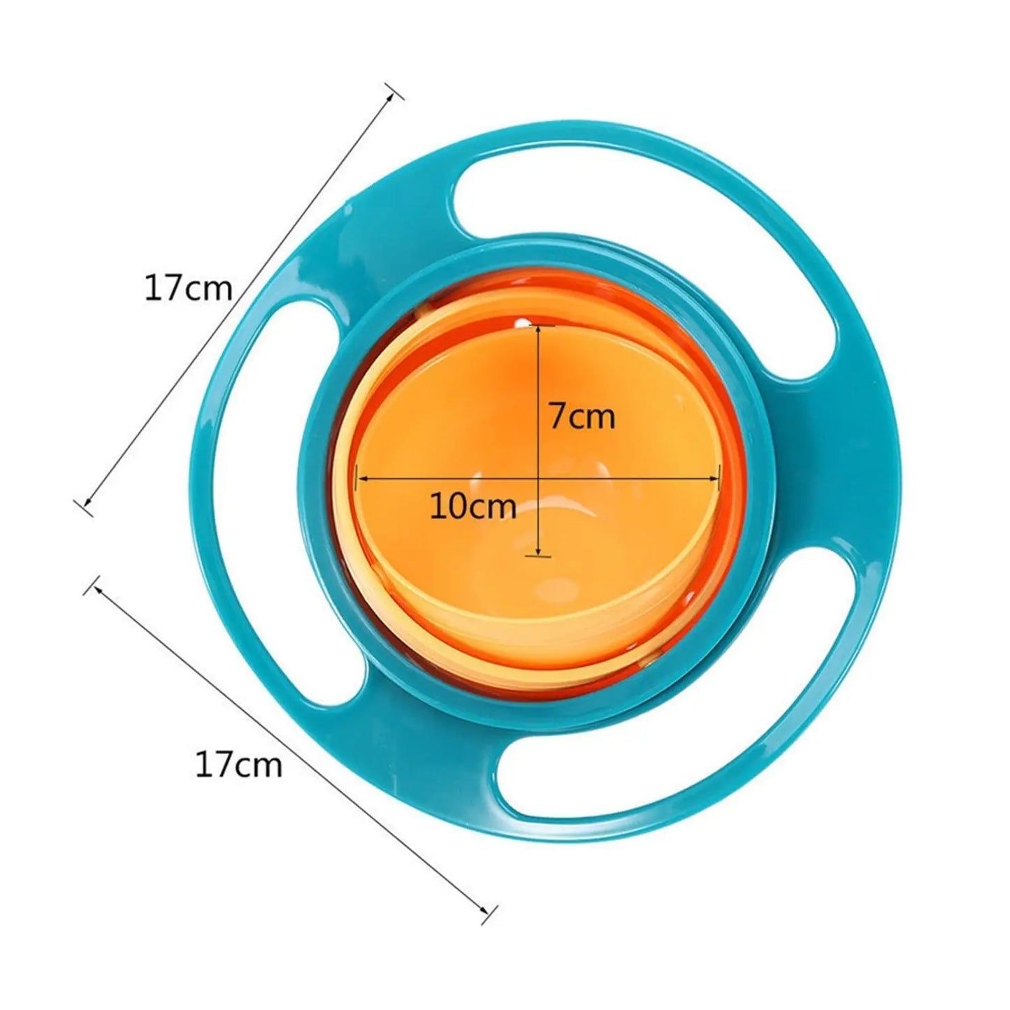 Rotating Baby Bowl | Spill - Proof Toddler Feeding Bowl for Mess - Free Meals - Chestore