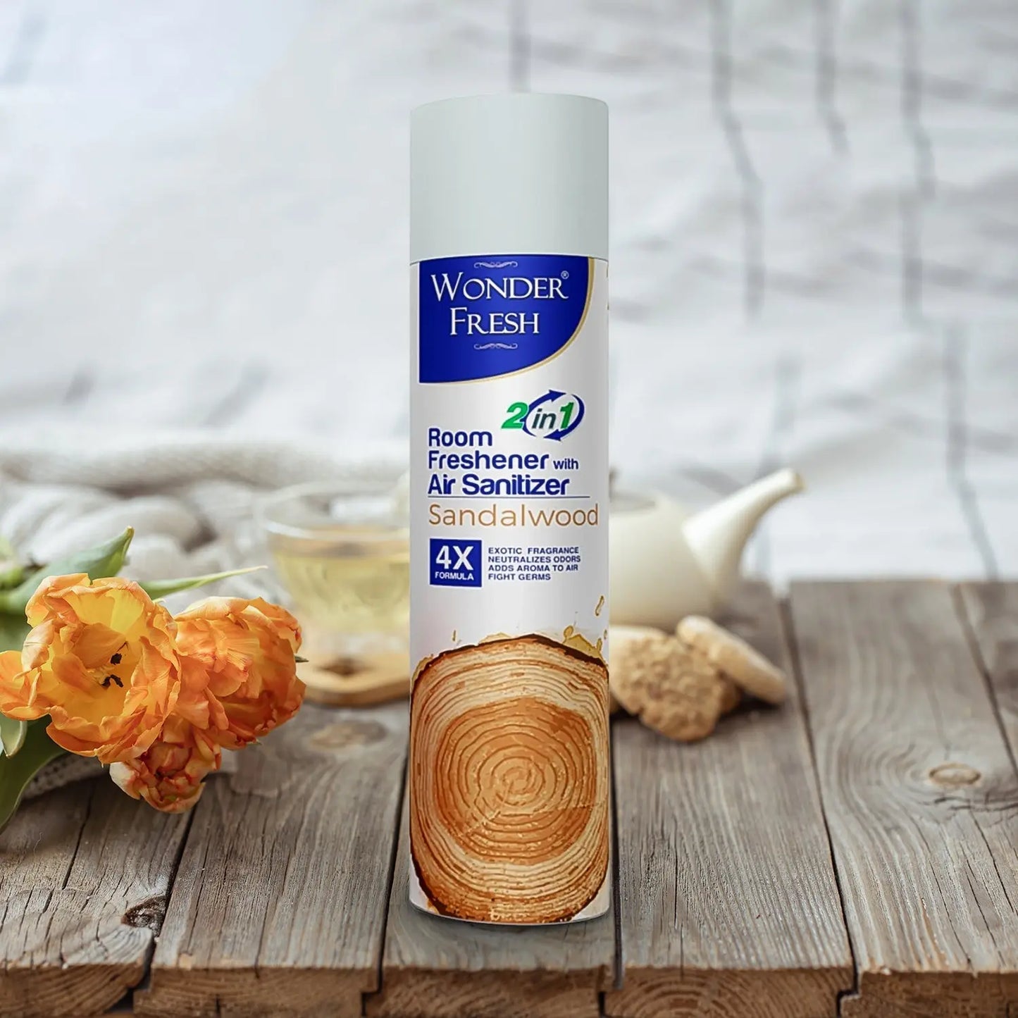 Fresh Air Freshener Spray – Long - Lasting Sandalwood Fragrance for Home & Office – 125g - Chestore