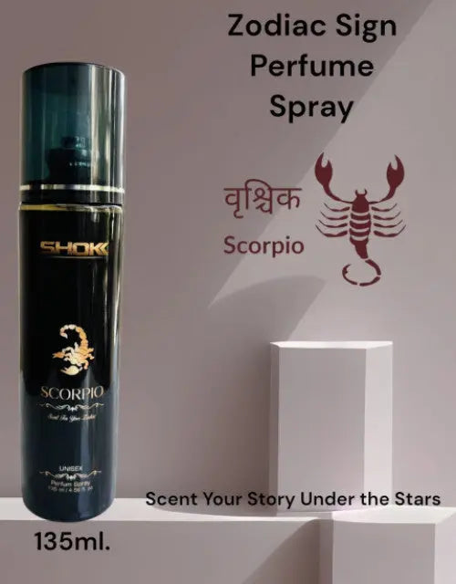 Scorpio zodiac body spray for men and women – 135ml unisex fragrance