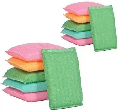 Scratch - Proof Kitchen Utensil Scrubber Pads – Pack of 12 Durable Cleaning Sponges - Chestore