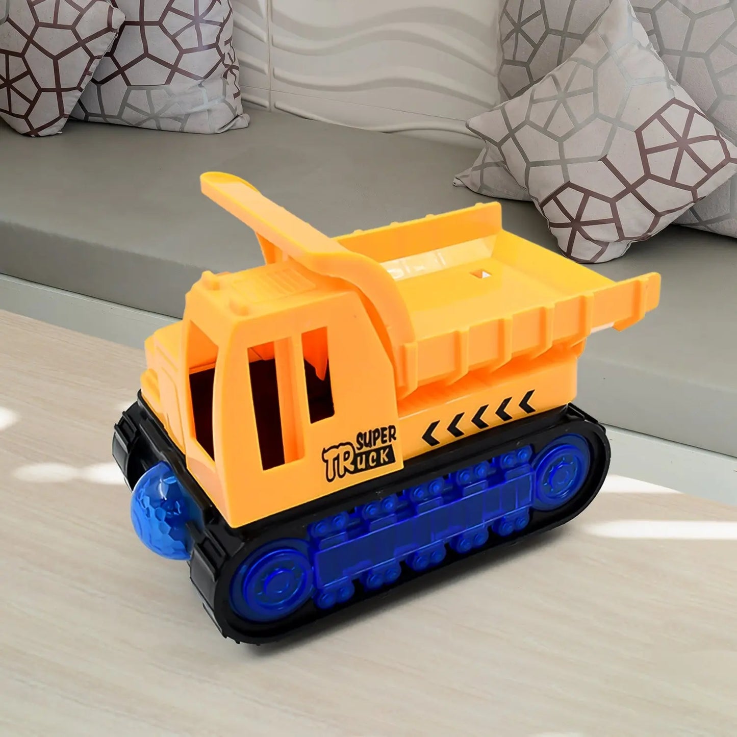 Self - Driving Super Dump Truck Toy for Kids – Electric Engineering Vehicle with Lights & Music (1 Pc) - Chestore