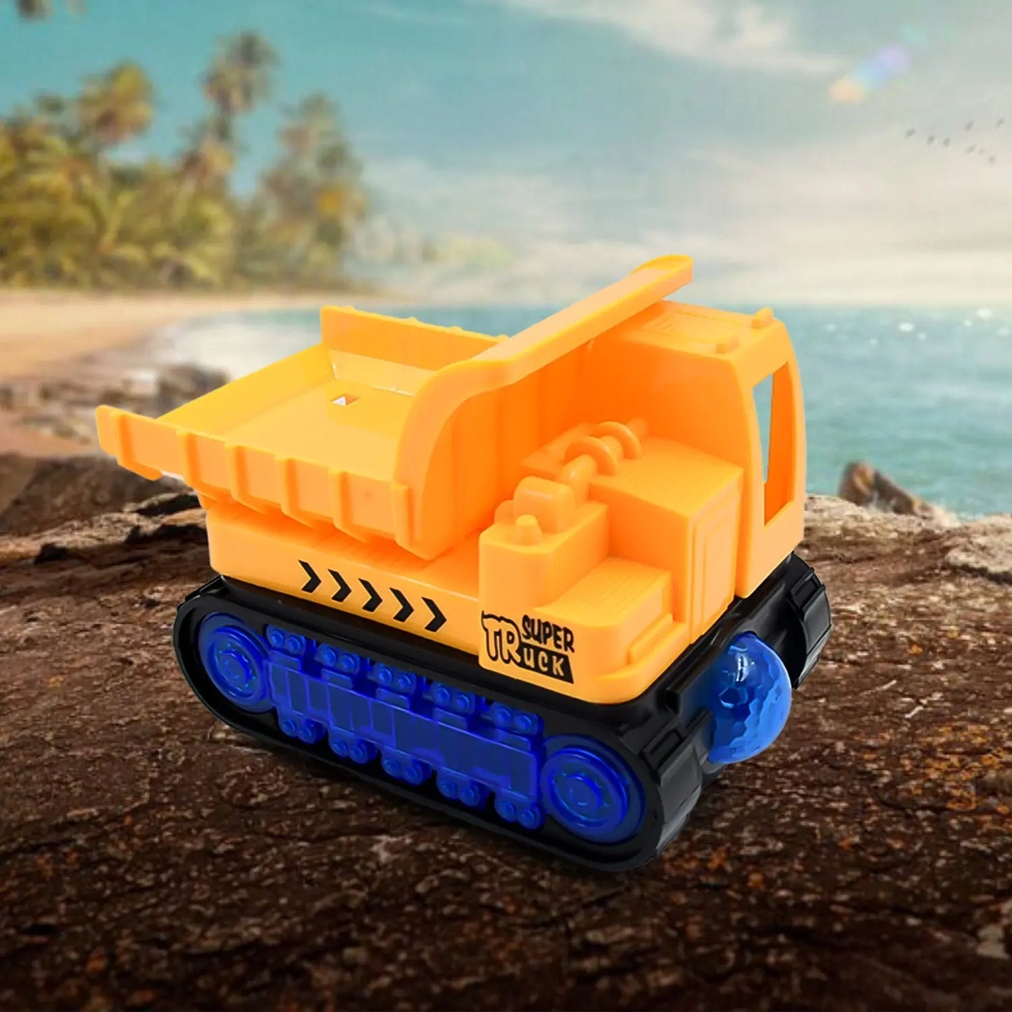 Self - Driving Super Dump Truck Toy for Kids – Electric Engineering Vehicle with Lights & Music (1 Pc) - Chestore