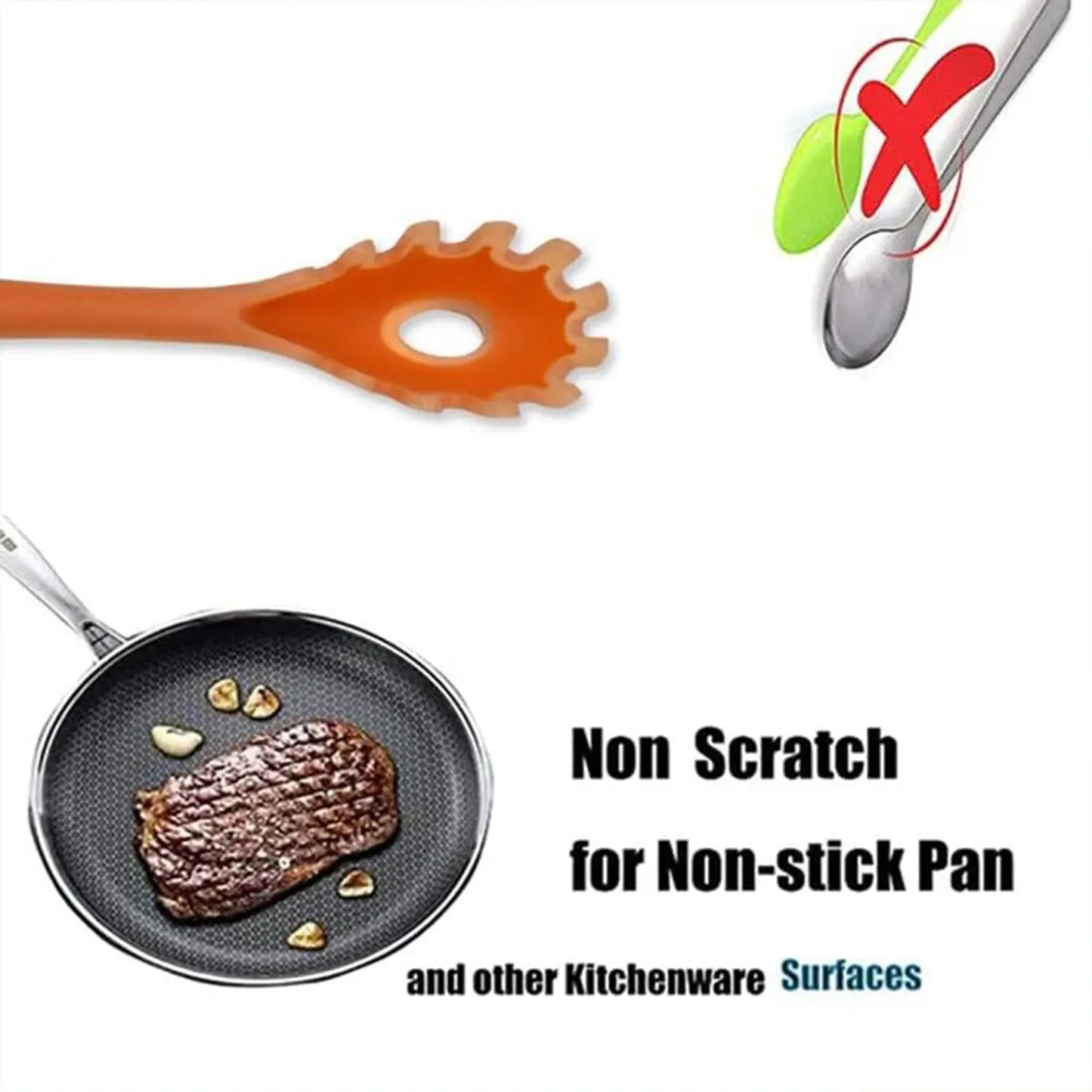 Multipurpose Silicone Basting Spoon – Heat - Resistant & Non - Stick (6 Pcs) - Chestore