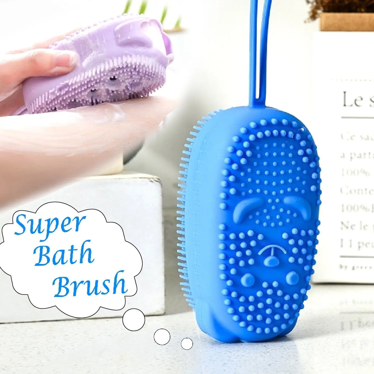 Silicone Bubble Bath Spa – Ultra - Soft Body Scrubbing Brush for Gentle Exfoliation - Chestore